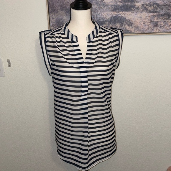 Nautical Stripped blouse- sleeveless - Picture 2 of 8